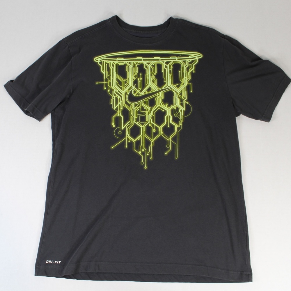 Nike Basketball Dry Fit T-Shirt Grey